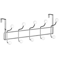 Premier Housewares Kovinski obešalnik za vrata v srebrni barvi 40,5 cm Jaxen – Cene