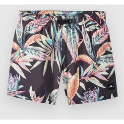 O'neill Cali Print 13'' Kids Boardshorts black tropical flower Cene