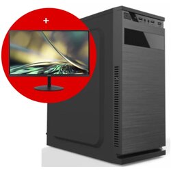 GSTORE OFFICE PC Intel i3 12100 16GB 500GB 3Y + Monitor 24 inča 24E2N1100LB Cene
