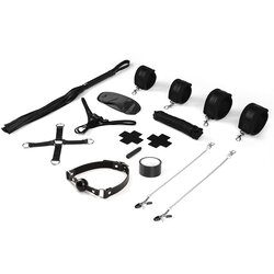 Liebe Seele Bound You Bondage Set Black 12 Pieces Cene