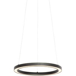 QAZQA Professional Visilna svetilka črna 40 cm s priloženimi LED lučmi, ki se zatemnijo v 3 korakih - Girello Cene