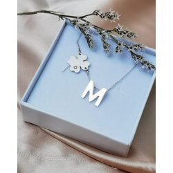 Jewelry Nikolić Ogrlica inicijal sa detelinom Cene
