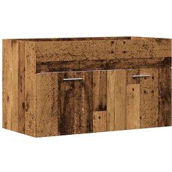 Maison Chic Omarica za umivalnik - Umivalniška omarica starinski les 80x38,5x46 cm inženirski les, (21759012) Cene