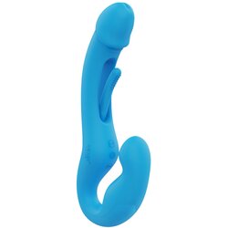 HoneyPlayBox - Harmony Duo App-Controlled Strapless Strap-on Blue Cene