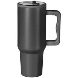 Castelli Termos boca Borealis, ručka i slamka, inox 304, izolacija 12h, 1200ml,Crna Cene
