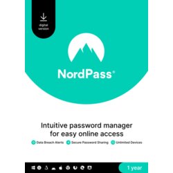 NordVPN NordPass Premium, Unlimited Devices, 1-Year, Password Manager (PC/Mac/Mobile) Subscription Key GLOBAL Cene