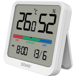 Savio digitalni merilnik temperature in vlage z lcd zaslonom in magnetnim nosilcem bel Cene
