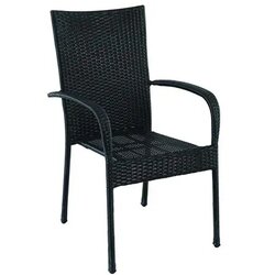 Green Bay Stolica od ratana BAY - crna Cijene