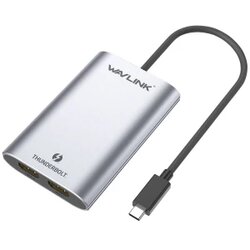 Wavlink WS-UTA02H Thunderbolt / HDMI adapter [1x Thunderbolt - 2x HDMI®] space siva jednožičan 50 cm Cene