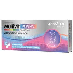 ACTIVLAB Podpora za nosečnice – MultiVit Pregna Pharma (60 kapsul) Cene
