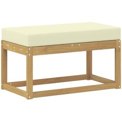 vidaXL Zunanji stolček klop Bela 80 x 43 x 45 cm Masiven les akacije, (5000271835) Cene