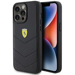 Ferrari PREŠIT KOVINSKI OVITEK LOGO ZA IPHONE 15 PRO MAX ČRNO, (21897947) Cene