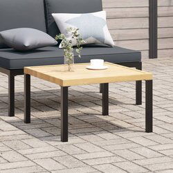 vidaXL Vrtni stolić za kavu crni 65 x 65 x 40 cm aluminijski Cijene