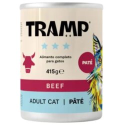 TRAMP 3* Cat Pate Beef - Pašteta za odrasle mačke z govedino, 8 x 415 g, (5000008087) Cene