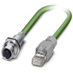 Phoenix Contact 1404367 M12 / RJ45 omrežni kabel\, Patch kabel CAT 5\, CAT 5e SF/UTP 0.50 m zelena 1 kos, (20421570) Cene