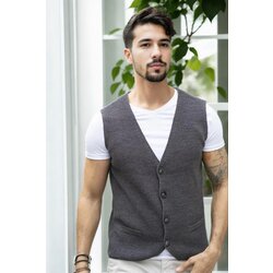 Dewberry 90862 Mens Knitwear Vest-ANTHRACITE Cijene