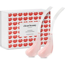 Clean Beauty Concept Ice Spoon Cryo Facial Cene