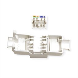 Secomp Value Keystone Jack Cat6a UTP toolless white Cene
