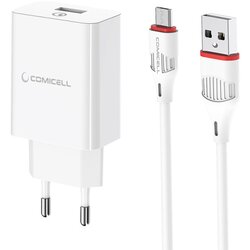 Comicell kućni punjač superior CO-BA21A fast QC3.0 18W 3A micro usb beli Cene