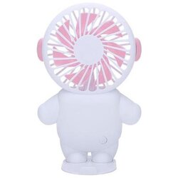 Punjivi džepni ventilator 4,5W/5V 300 mAh bela/ružičasta Cene