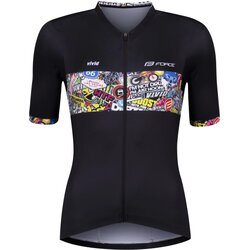 FORCE TEXTIL Dres FORCE VIVID kratki rukav, crna XS Cene