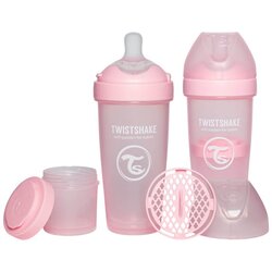 Twistshake steklenička anti-colic pro double pastel pink Cene
