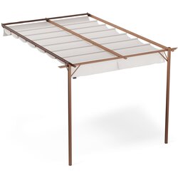 NAN Blumfeldt Pantheon Wall Pergola, stenska pergola, 3 x 4 m, prašno lakirano jeklo, odporno na vremenske vplive Cene