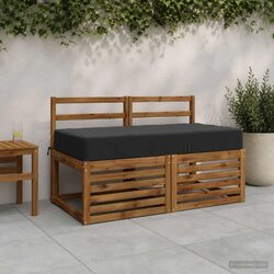  Jastuk za sjedalo SOEST 100% poliester Antracit - Antracit 120 x 80 x 15 cm Poliester Cijene