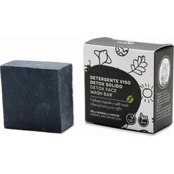 Tukiki detox face wash bar charcoal & green coffee Cene