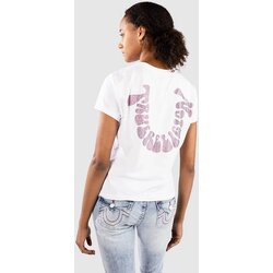 True Religion Crystal Hs Crew T-shirt white Cene