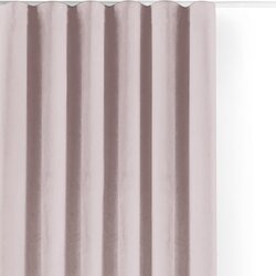 Filumi Svetlo rožnata žametna zavesa za delno zatemnitev 265x250 cm Velto – Cene