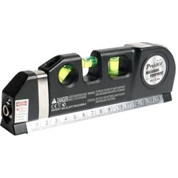 Libela laserska 4-u-1: laser (3 moda rada), (3 pozicije), traka za merenje (250cm) i lenjir (15cm), Pro'sKit (PD-161-C) Cene