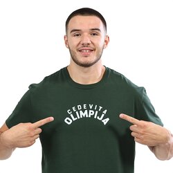 KK Cedevita Olimpija Zelena napis majica Cene