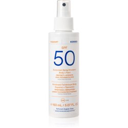 Korres Yoghurt Sunscreen mlijeko za sunčanje u spreju za lice i tijelo SPF 50+ 150 ml Cijene