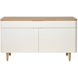 Unique Furniture niska komoda od bijelog hrasta Amalfi Cene