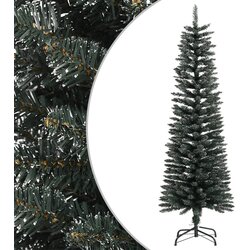 vidaXL Umjetno usko božićno drvce sa stalkom zeleno 150 cm PVC Cijene