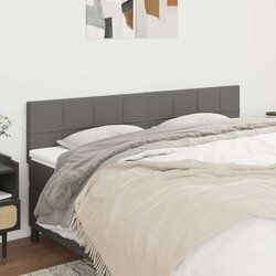  Uzglavlja 2 kom tamnosiva 100x5x78/88 cm od tkanine Cijene