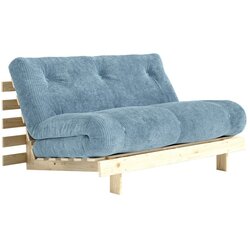 Karup Svijetlo plava sklopiva sofa od samta 140 cm Roots – Cene