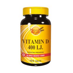 Natural Wealth Vitamin D 400 IU Cene