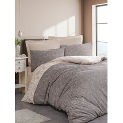 Charm Brown Brown King Quilt Cover Set (FR) Cene