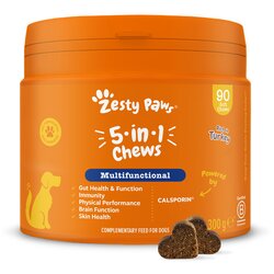 Zesty Paws 5-v-1 Chews priboljški s puranom - 90 žvečilnih tablet Cene