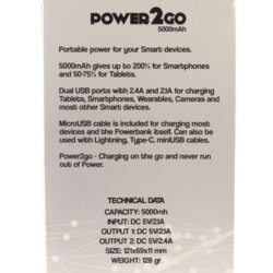 KIT Mr. Watts zunanja prenosna baterija powerbank 5000 mAh - črn Cene