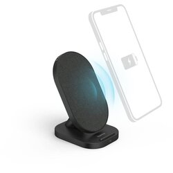 Wireless punjač HAMA QI-FC10S-Fabric crni 10W Cene