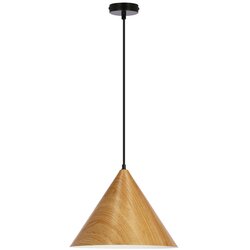 Candellux Lighting rjava viseča svetilka s kovinskim senčnikom ø 32 cm dunca Cene