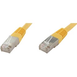 econ connect F6TP0\,5GE RJ45 omrežni kabel\, Patch kabel CAT 6 S/FTP 0.50 m rumena dvojno zaščiten 1 kos, (20415507) Cene