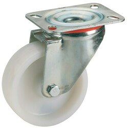 STABILIT 731171 Okretni kotač od poliamida 125x35 mm Gl, ploča 100x85 mm, kotač bijela Cene
