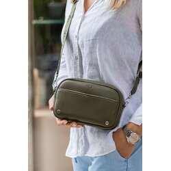 BagMori Ženska torba West, 21 x 6 x 13 cm, Kaki Cijene