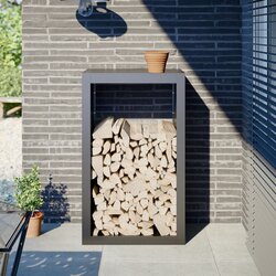 vidaXL Stalak za drva za ogrjev antracit 60x40x100 cm čelični Cijene