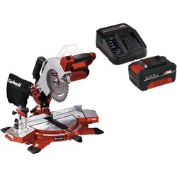 Einhell aku. preklopna testera te-ms 18/210 i power-x-change 18V 4,0 ah starter-kit Cene