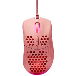 DELTACO GAMING Miš Ultra-Light, 6400 DPI, RGB, Gumeni stranski oprijem, ROZA Cene